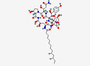 Two-dimensional chemical structure of Pneumocandin B(0)