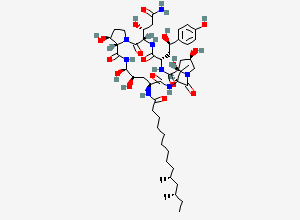 Two-dimensional chemical structure of Caspofungin Impurity 2