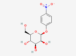 Two-dimensional chemical structure of p-nitrophenyl beta-D-mannopyranoside