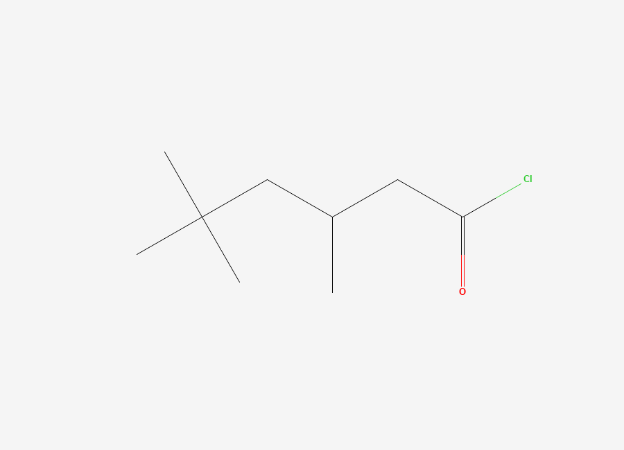 Two-dimensional chemical structure of 3,5,5-Trimethylhexanoyl chloride
