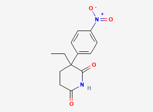Two-dimensional chemical structure of Nitroglutethimide