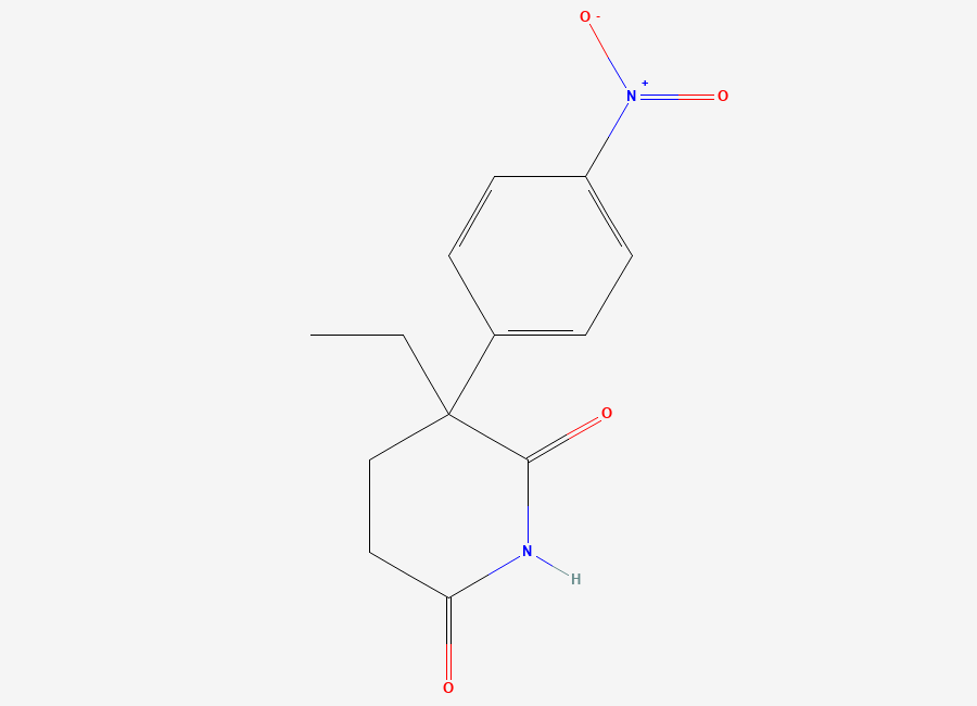 Two-dimensional chemical structure of Nitroglutethimide
