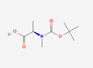 Two-dimensional chemical structure of N-(tert-Butoxycarbonyl)-N-methyl-D-alanine