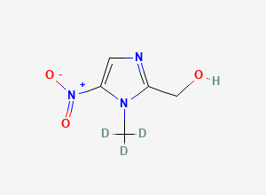Two-dimensional chemical structure of Dimetridazole-2-Hydroxy D3, CAS 1015855-78-3