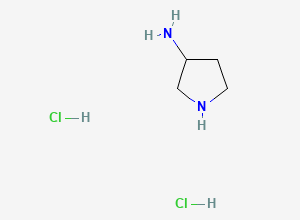 Two-dimensional chemical structure of 3-Aminopyrrolidine dihydrochloride