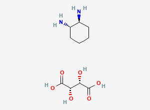 Two-dimensional chemical structure of (1S,2S)-(-)-1,2-Diaminocyclohexane D-tartrate