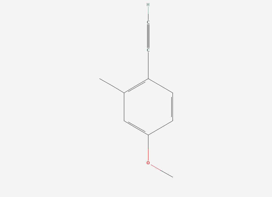 Two-dimensional chemical structure of 1-Ethynyl-4-methoxy-2-methylbenzene