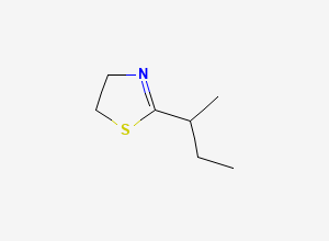Two-dimensional chemical structure of 2-sec-Butyl-4,5-dihydrothiazole