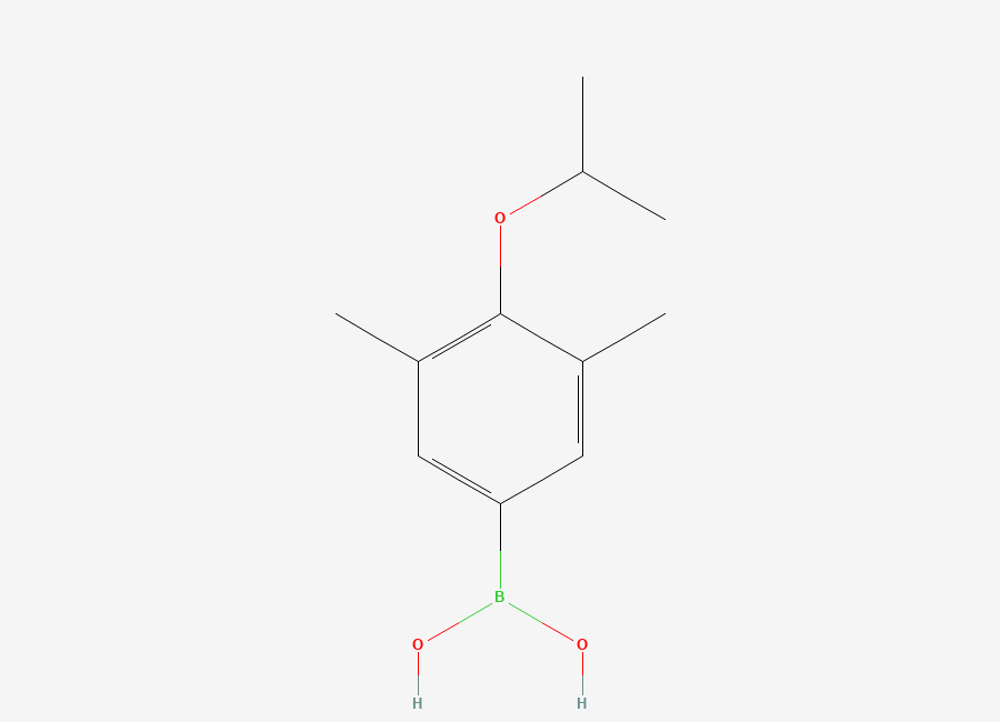 Two-dimensional chemical structure of 3,5-Dimethyl-4-isopropoxyphenylboronic acid