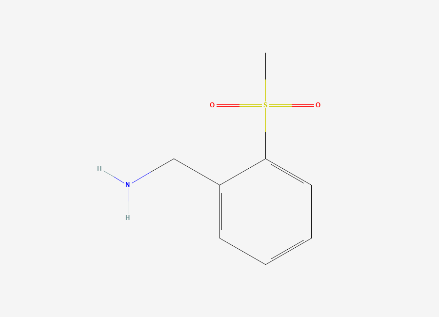 Two-dimensional chemical structure of (2-Methanesulfonylphenyl)methanamine