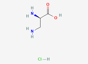 Two-dimensional chemical structure of (R)-(-)-2,3-Diaminopropionic Acid Hydrochloride