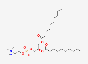 Two-dimensional chemical structure of Didecanoylphosphatidylcholine