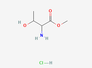 Two-dimensional chemical structure of Methyl 2-amino-3-hydroxybutanoate hydrochloride