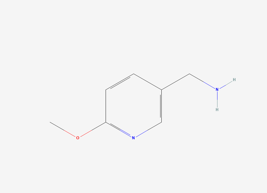 Two-dimensional chemical structure of (6-Methoxypyridin-3-yl)methanamine