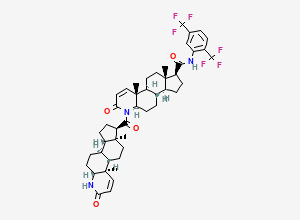 Two-dimensional chemical structure of Dutasteride EP Impurity H