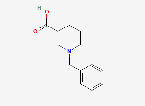 Two-dimensional chemical structure of 1-Benzylpiperidine-3-carboxylic acid