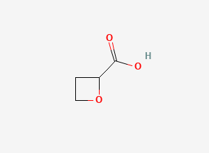 Two-dimensional chemical structure of Oxetane-2-carboxylic acid