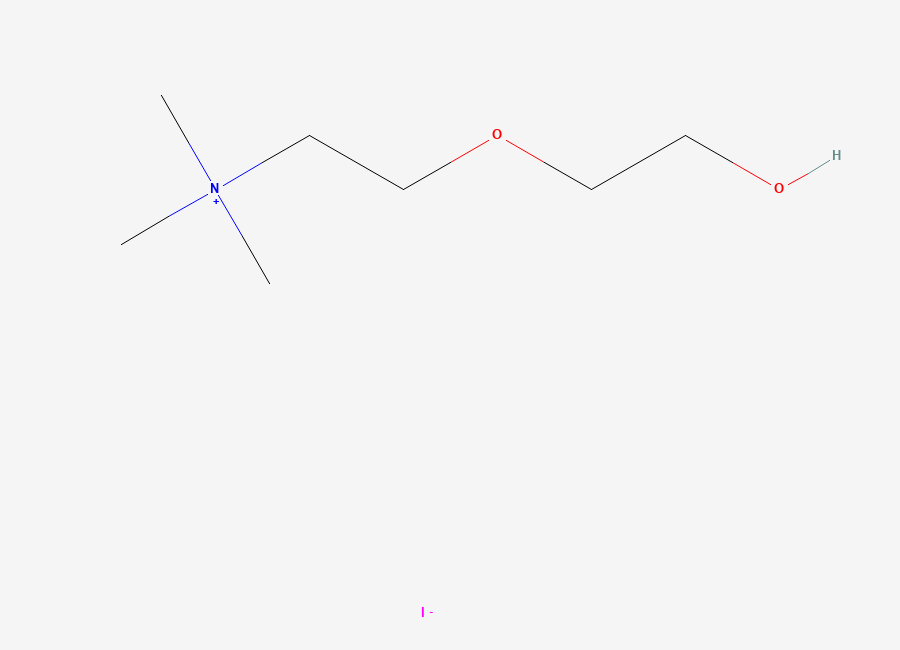 Two-dimensional chemical structure of O-(2-Hydroxyethyl)choline