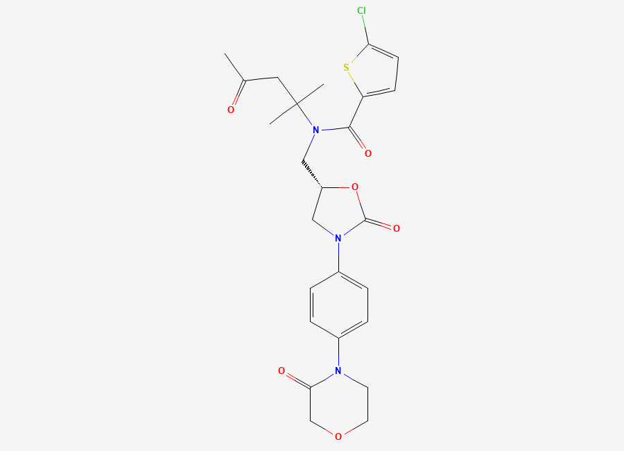 Two-dimensional chemical structure of Wxe6yaf4DH