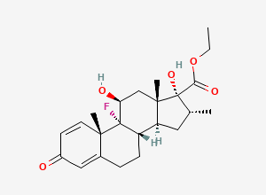Two-dimensional chemical structure of Dexamethasone ethyl ester, CAS 2991360-83-7