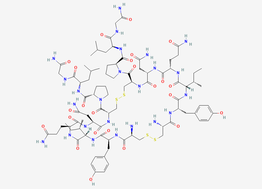 Two-dimensional chemical structure of Oxytocin EP Impurity A/ Oxytocin Parallel Dimer, CAS 19645-28-4