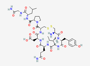 Two-dimensional chemical structure of Oxytocin EP Impurity I (Free Base) / [5-Aspartic Acid]Oxytocin, CAS 65907-78-0