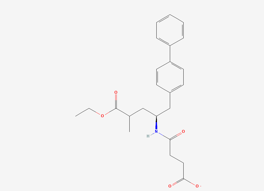 Two-dimensional chemical structure of Sacubitril Calcium, CAS 1369773-39-6
