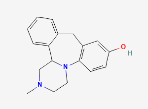 Two-dimensional chemical structure of 8-Hydroxy Mianserin, CAS 57257-81-5