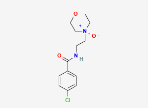 Two-dimensional chemical structure of Moclobemide N-Oxide, CAS 64544-24-7