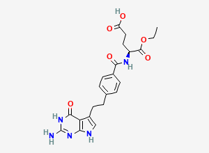 Two-dimensional chemical structure of Pemetrexed Impurity 36