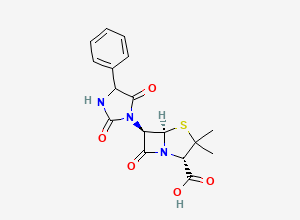 Two-dimensional chemical structure of Ampicillin Hydantoin Analog