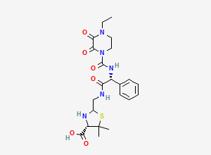 Two-dimensional chemical structure of Piperacillin EP Impurity C