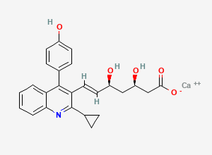 Two-dimensional chemical structure of Pitavastatin Impurity 38