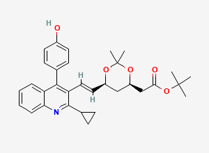 Two-dimensional chemical structure of Pitavastatin Impurity 64