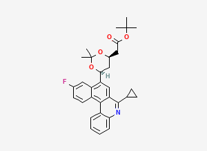 Two-dimensional chemical structure of Pitavastatin Impurity 65