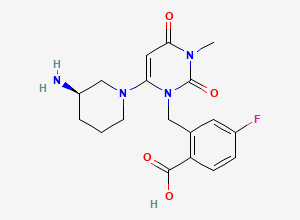 Two-dimensional chemical structure of Trelagliptin Impurity 29