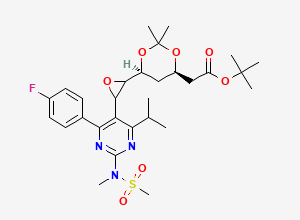 Two-dimensional chemical structure of Rosuvastatin Impurity 123, CAS 1112048-62-0