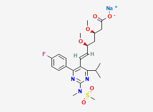 Two-dimensional chemical structure of Rosuvastatin Impurity 144