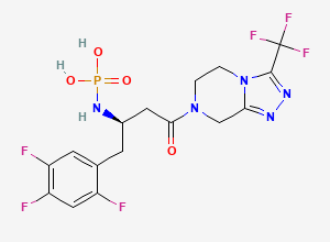 Two-dimensional chemical structure of Sitagliptin Impurity 25