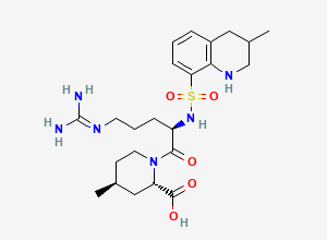 Two-dimensional chemical structure of Argatroban-(D,2S,4S)-Isomer