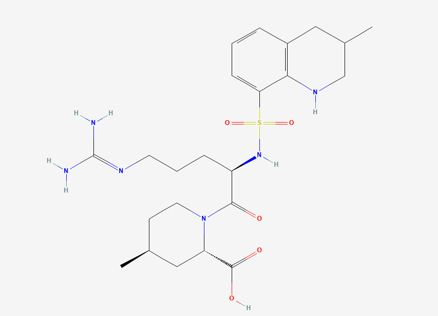 Two-dimensional chemical structure of Argatroban-(D,2S,4S)-Isomer
