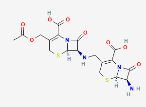 Two-dimensional chemical structure of Cefazolin Impurity 1
