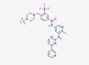 Two-dimensional chemical structure of Flumatinib-D3