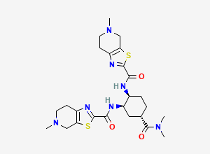 Two-dimensional chemical structure of Edoxaban Impurity 74, CAS 2803419-53-4