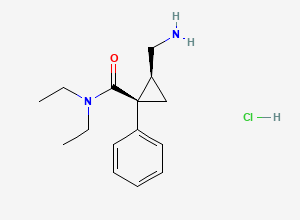 Two-dimensional chemical structure of Milnacipran Hydrochloride