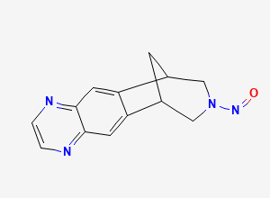 Two-dimensional chemical structure of N-Nitroso Varenicline, CAS 2755871-02-2