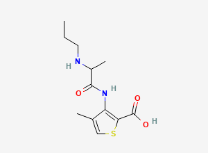 Two-dimensional chemical structure of Articaine Related Compound B, CAS 114176-52-2