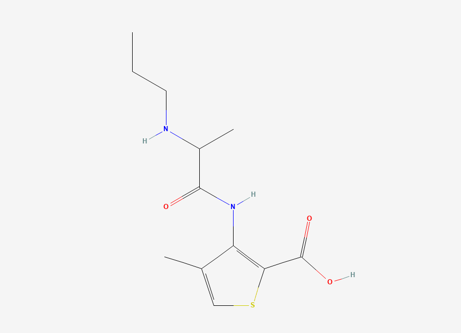 Two-dimensional chemical structure of Articaine Related Compound B, CAS 114176-52-2