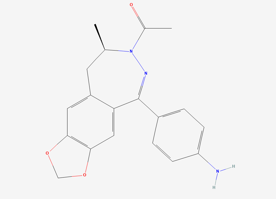Two-dimensional chemical structure of Talampanel