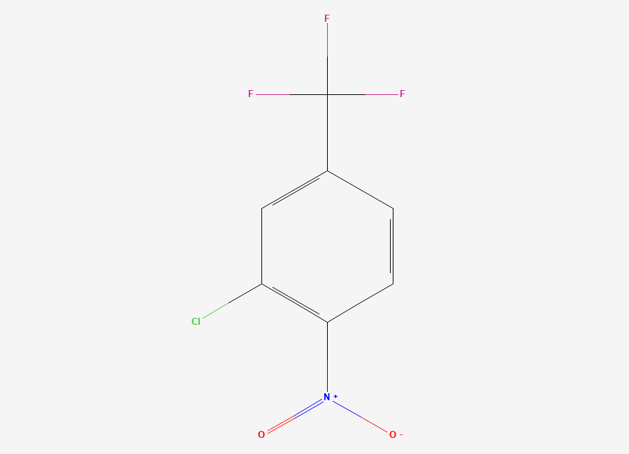 Two-dimensional chemical structure of 2-Chloro-1-nitro-4-(trifluoromethyl)benzene